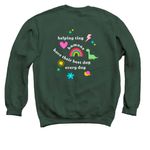 Best Day Every Day&nbsp;, a Forest Crewneck Sweatshirt (back-view)