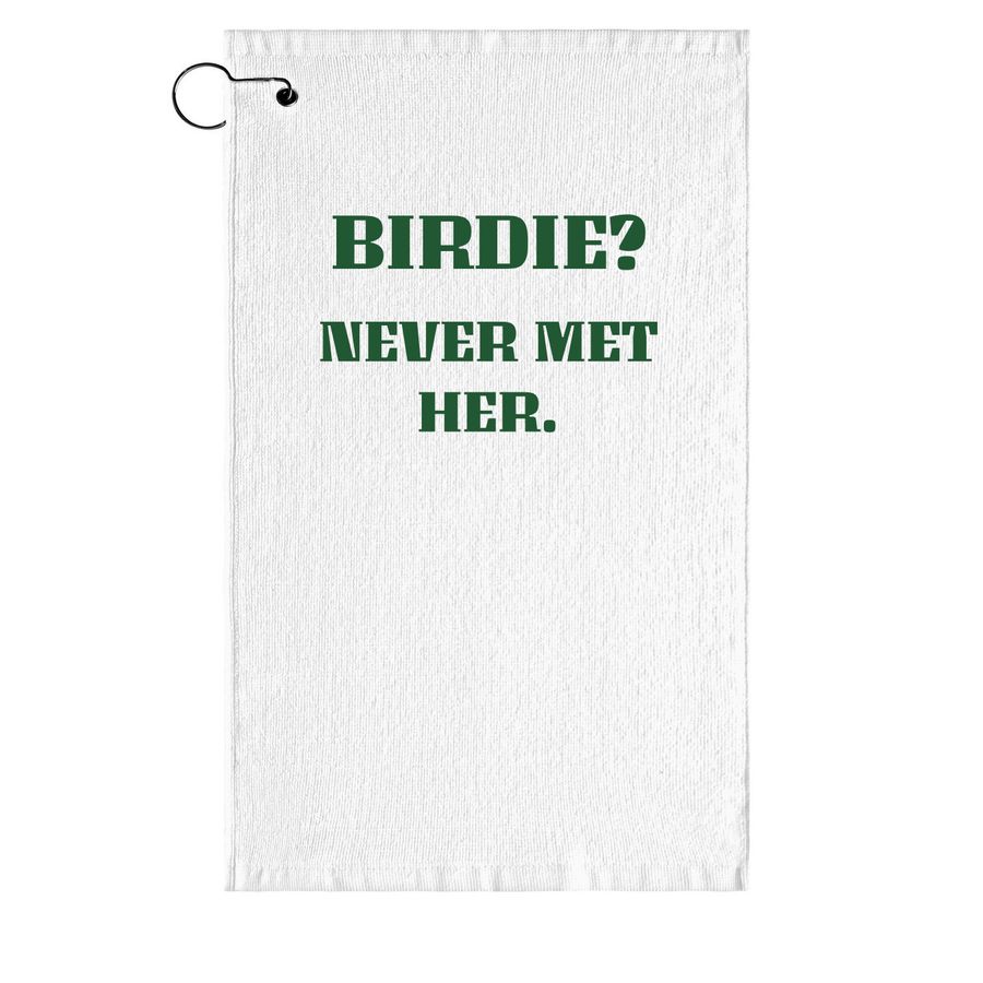Birdie Golf Towel (Limited Supply), a White Golf Towel