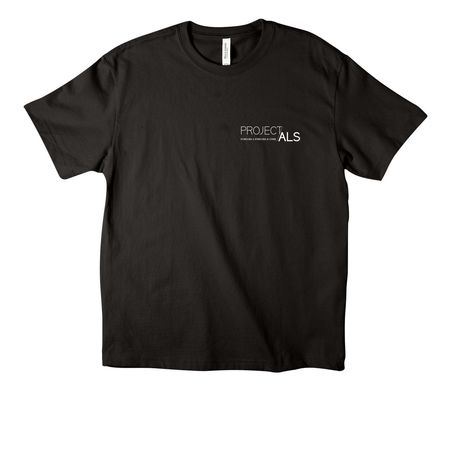 "ALS HATER" Earth Tone Tee, a Black Unisex Heavyweight Tee