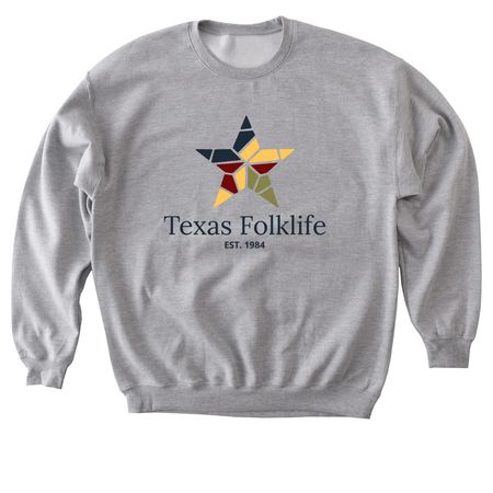 Texas Folklife 2026, a Sport Grey Softstyle Crewneck Sweatshirt