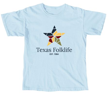 Texas Folklife 2026, a Chambray Comfort Colors Unisex Tee