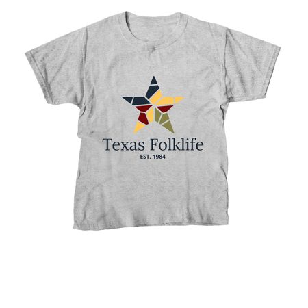 Texas Folklife 2026, a Sport Grey Youth Unisex Tee