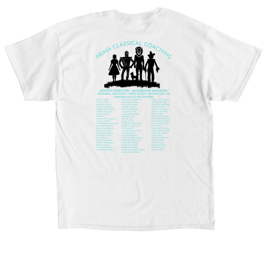 Wizard of Oz 2026&nbsp;, a White Classic Unisex Tee (back-view)