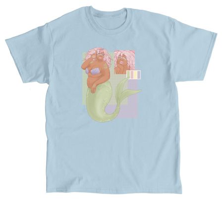Spring Mermaid, a Light Blue Classic Unisex Tee