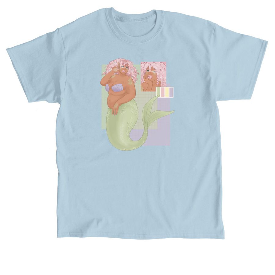 Spring Mermaid, a Light Blue Classic Unisex Tee