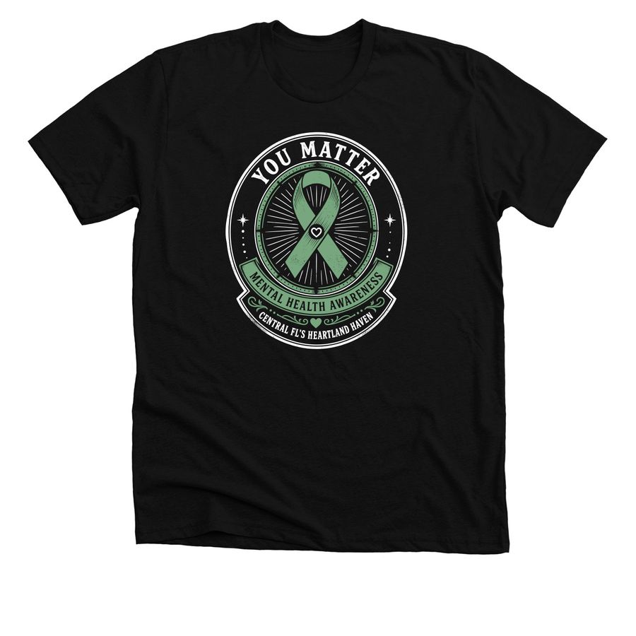 Heartland Haven - You Matter!&nbsp;, a Solid Black Blend Premium Unisex Tee