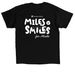 Miles of Smiles 2026, a Black Classic Unisex Tee (back-view)