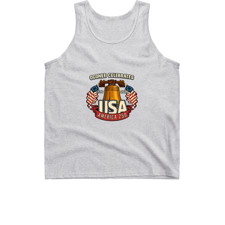 Oconee Celebrates America 250!, a Sport Grey Classic Unisex Tank Top