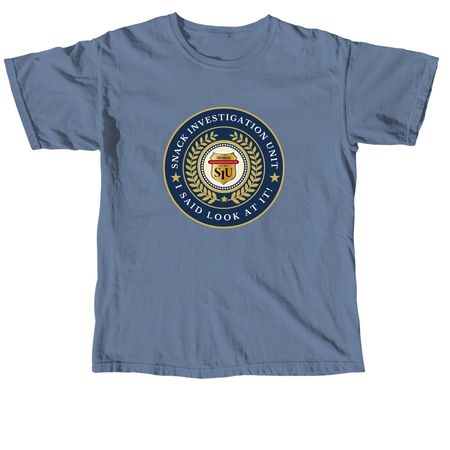 OFFICIAL SIU BADGE MERCH&nbsp;, a Blue Jean Comfort Colors Unisex Tee