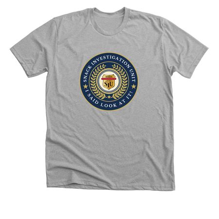 OFFICIAL SIU BADGE MERCH&nbsp;, a Athletic Heather Premium Unisex Tee
