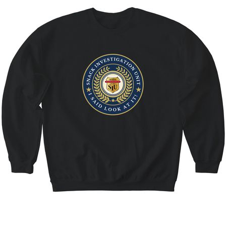 OFFICIAL SIU BADGE MERCH&nbsp;, a Black Softstyle Crewneck Sweatshirt