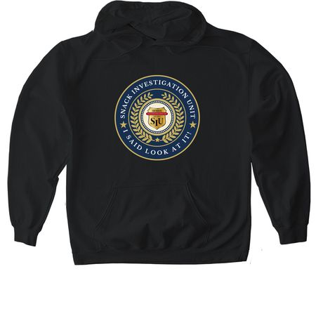 OFFICIAL SIU BADGE MERCH&nbsp;, a Black Gildan Softstyle Pullover Hoodie