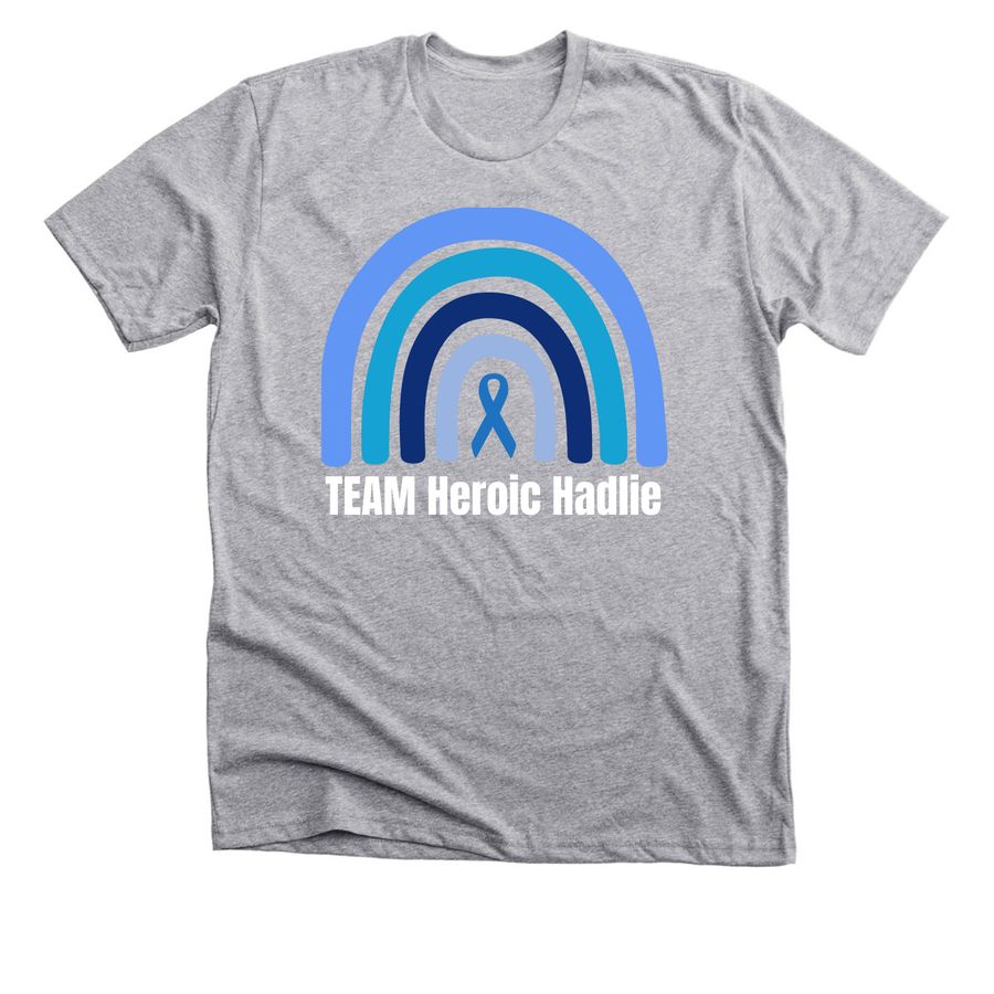 Heroic Hadlie T1D Awareness, a Athletic Heather Premium Unisex Tee