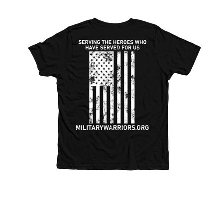 RED FRIDAY, a Solid Black Blend Premium Youth Tee (back-view)