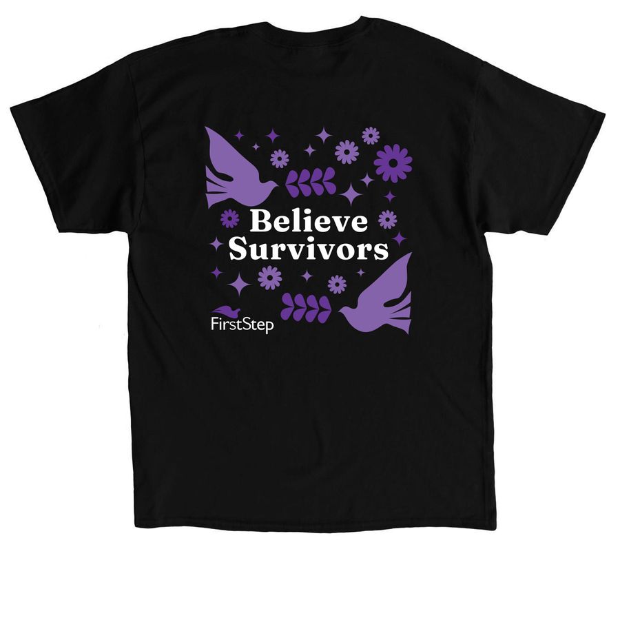 Believe Survivors, a Black Classic Unisex Tee
