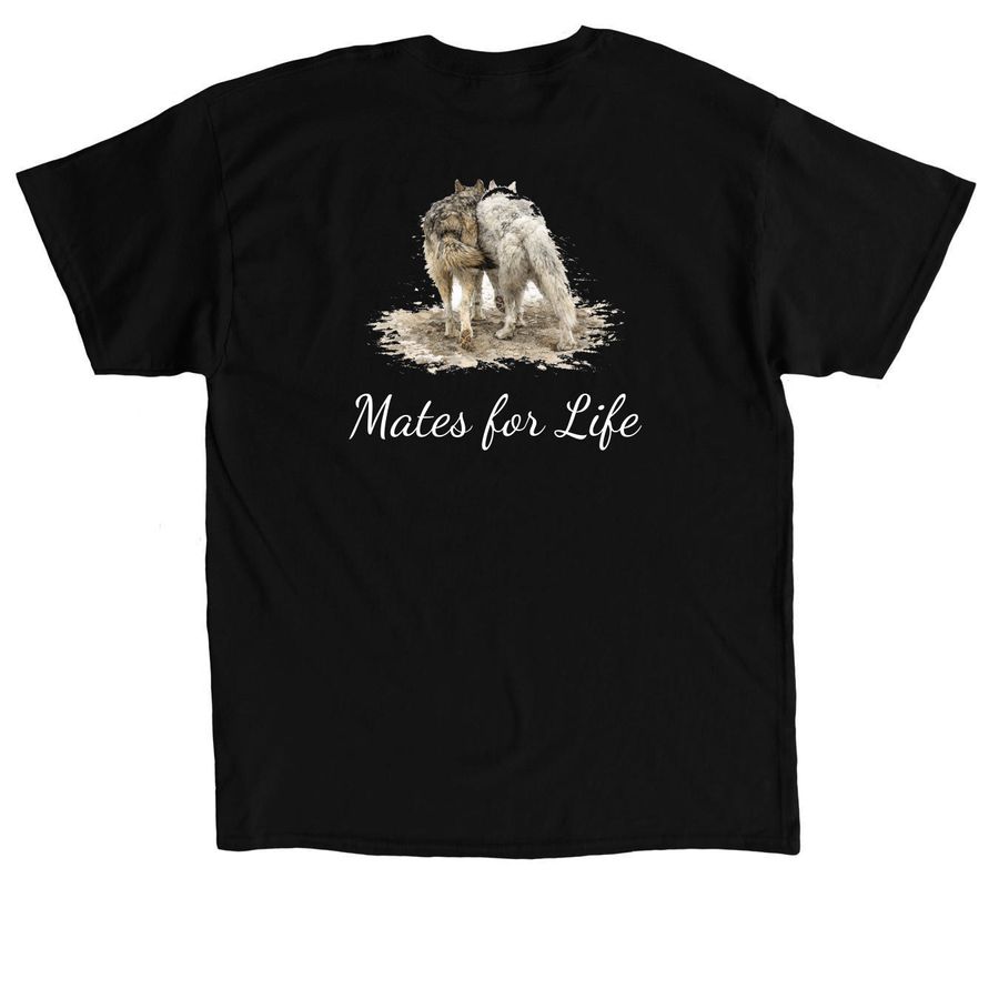 Mates for Life shirts, a Black Classic Unisex Tee (back-view)