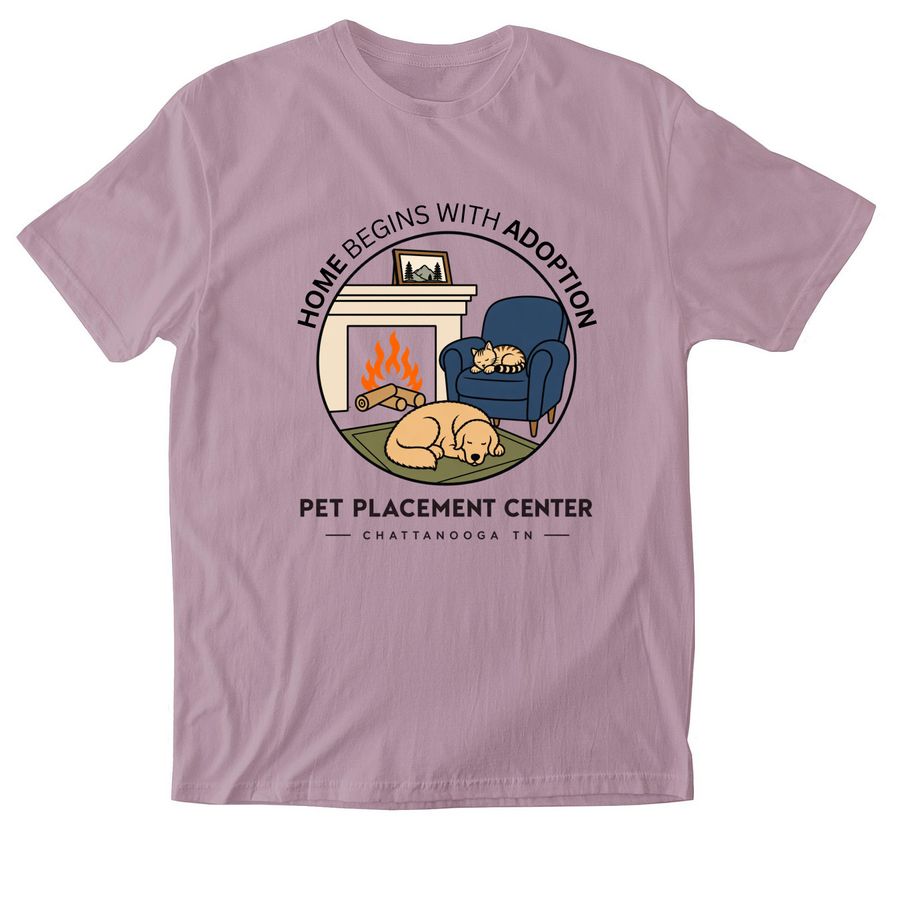 Home Begins With Adoption, a Paragon Softstyle Cotton Tee