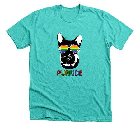 Purride 2022, a Heather Sea Green Premium Unisex Tee