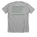 Full Color Front & Back, a Athletic Heather Premium Unisex Tee (back-view)