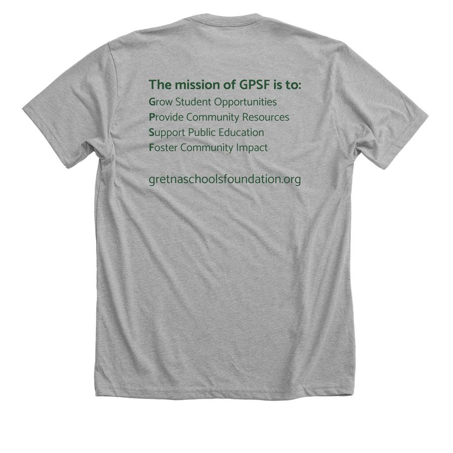 Full Color Front & Back, a Athletic Heather Premium Unisex Tee (back-view)