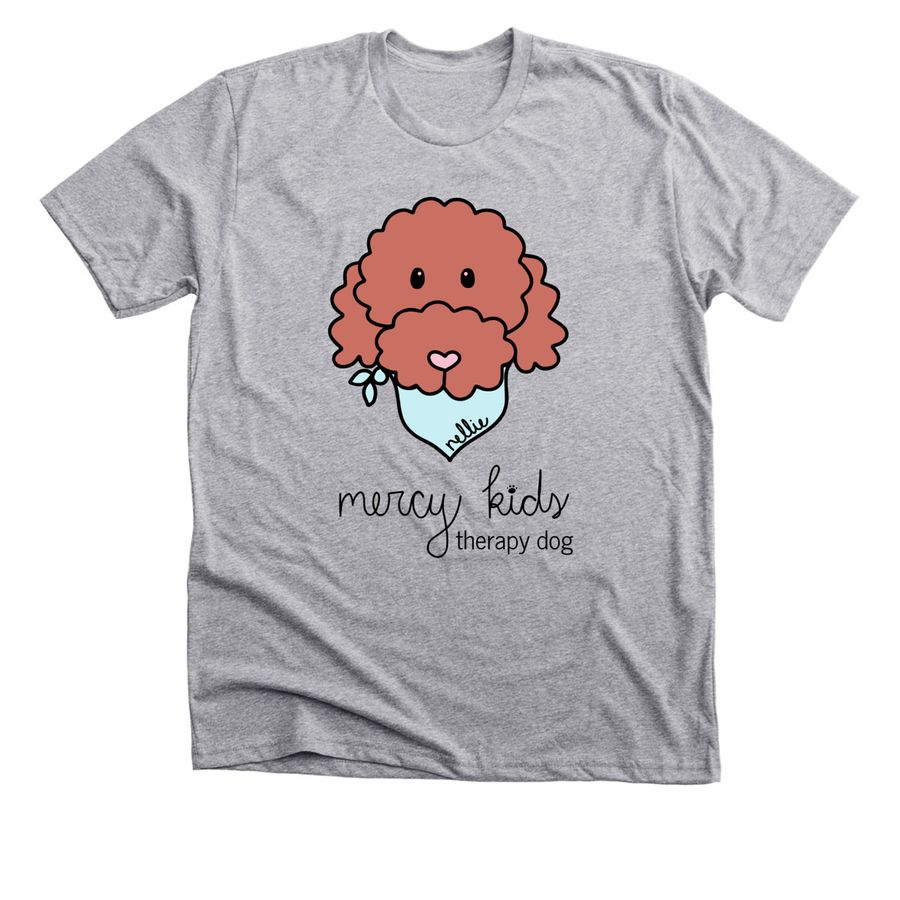Mercy Kids Therapy Dog, a Athletic Heather Premium Unisex Tee