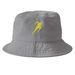 Bolt of Lightning Hats, a Grey Printed Bucket Hat
