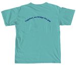 Help Bridge the Gap in Middletown, a Seafoam Comfort Colors Unisex Tee (back-view)