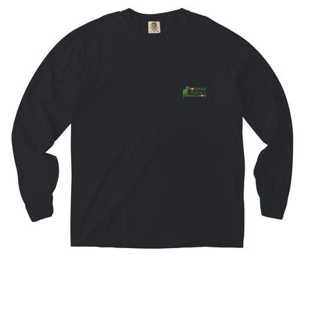 Best in the Barn, a Black Comfort Colors Long Sleeve Pocket Tee