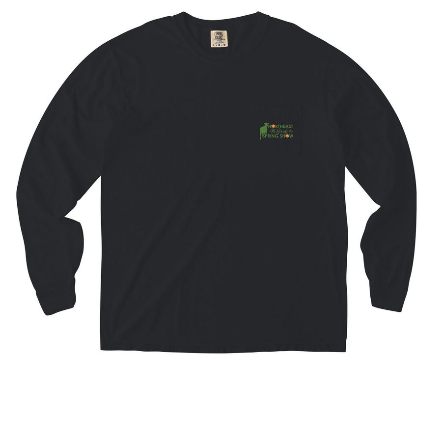 Best in the Barn, a Black Comfort Colors Long Sleeve Pocket Tee
