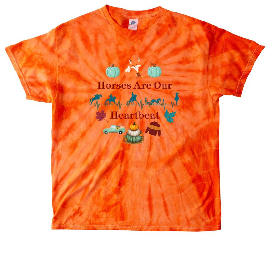Autumn Equinox Logo, a Orange Classic Tie Dye Tee