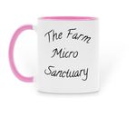 Honoring Ellie, a Pink Two-Tone Ceramic Mug (back-view)