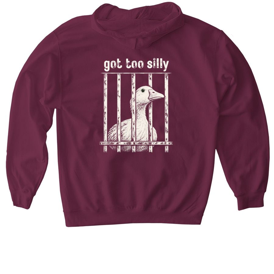 Got Too Silly&nbsp;, a Maroon Gildan Softstyle Pullover Hoodie