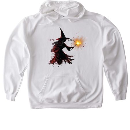250 American Years!, a White Gildan Softstyle Pullover Hoodie