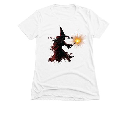 250 American Years!, a White Women's Slim Fit Tee