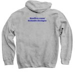 Schmitt Designs, a Sport Grey Pullover Hoodie (back-view)