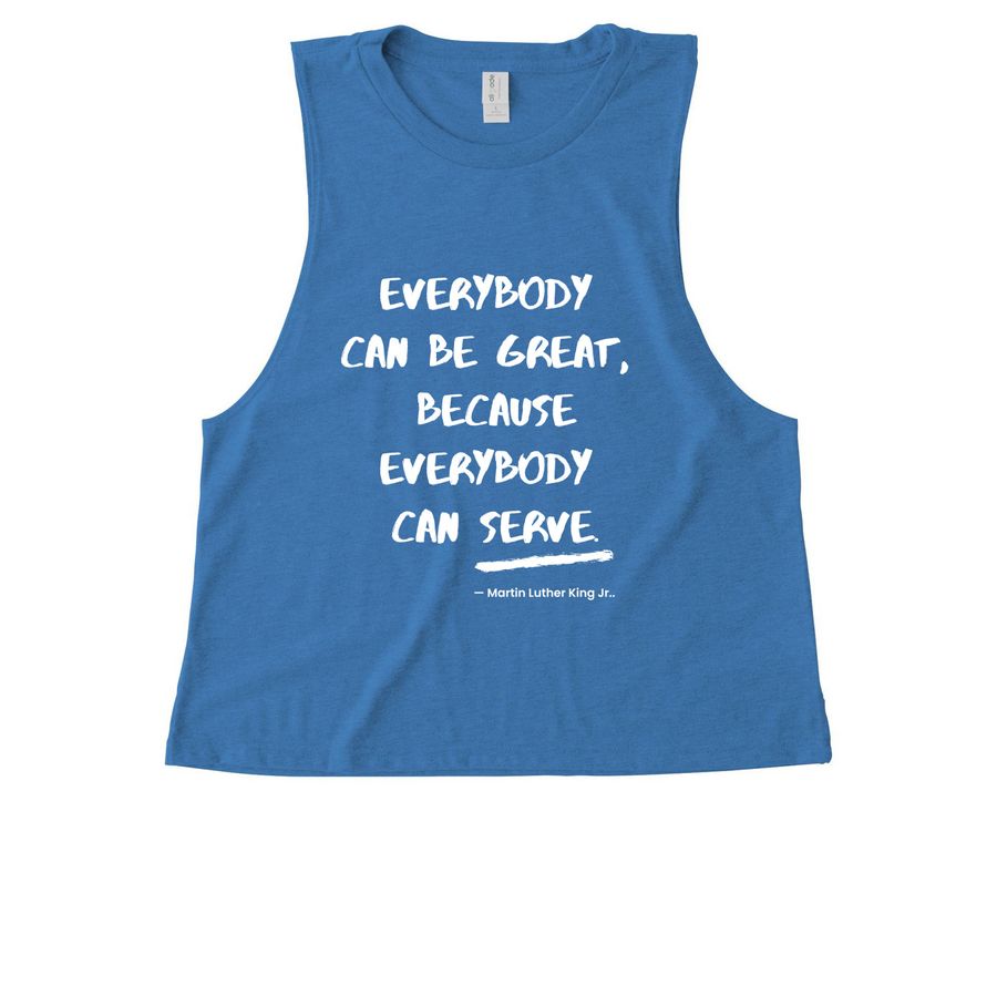 Quotable Women's t-shirt, a Azure Blue Allmade Eco Triblend Women?s Muscle Tank