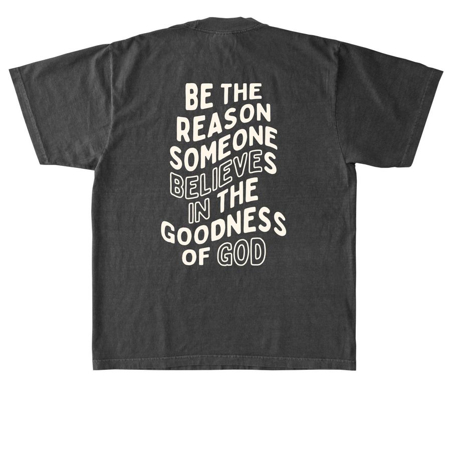 Be The Reason, a Shadow Heavyweight Garment Dye Tee (back-view)