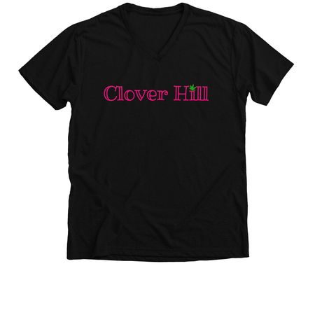 Clover Hill&nbsp;, a Solid Black Blend Premium V-Neck Tee