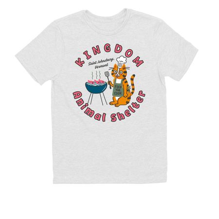 Kingdom Animal Shelter, a Bright White Allmade Youth Eco Triblend Tee