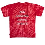 Brown AP Seminar Tshirt, a Red Classic Tie Dye Tee (back-view)