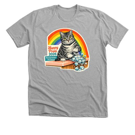 Iris Pride, a Athletic Heather Premium Unisex Tee