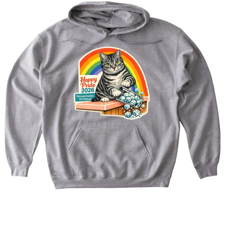 Iris Pride, a Sport Grey Gildan Softstyle Pullover Hoodie