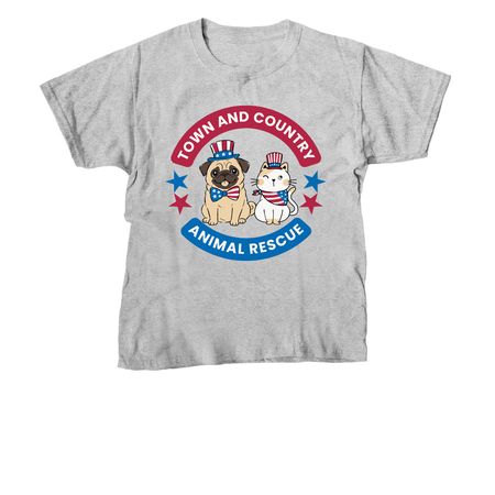 Fourth of July, a Sport Grey Youth Unisex Tee