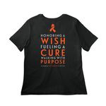 Kyle?s Crusaders ?Honoring a Wish? Tee, a Vintage Black Women?s Relaxed Cotton Tee (back-view)