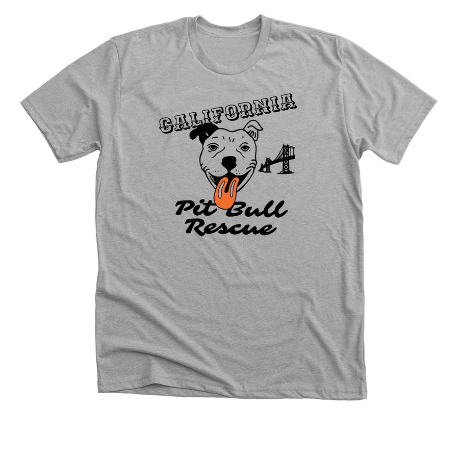 CA Pit Bull - Bridge, a Athletic Heather Premium Unisex Tee