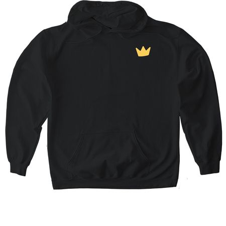 Bea-Lieve Back Design, a Black Gildan Softstyle Pullover Hoodie