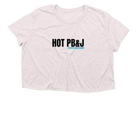 HOT PB&J, a Heather Dust Women?s Flowy Cropped Tee