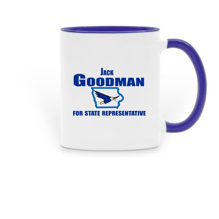 Campaign Mug, a Dark Blue Two-Tone Ceramic Mug