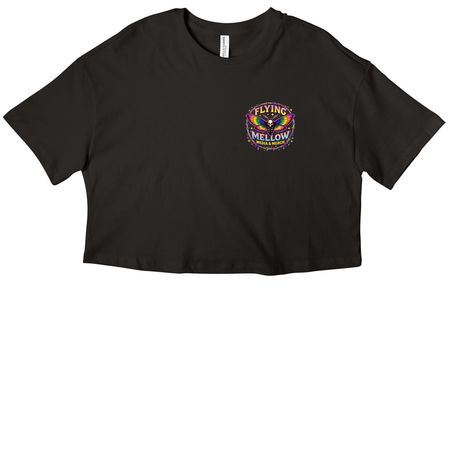 Flying Mellow x Cosmic Doodles, a Black Women?s Cropped Cotton Tee