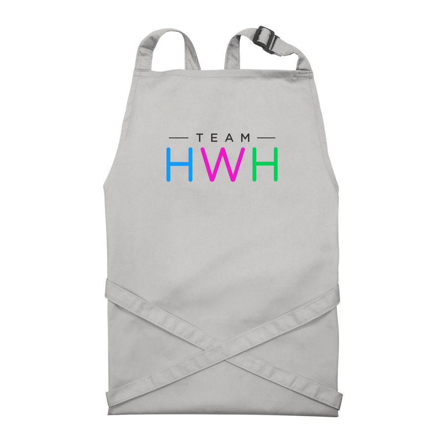 Support TeamHWH, a Silver Recycled Bib Apron